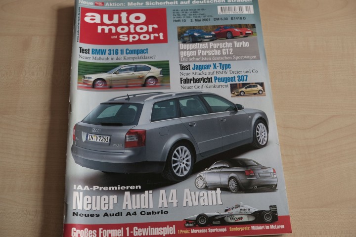 Deckblatt Auto Motor und Sport (10/2001)